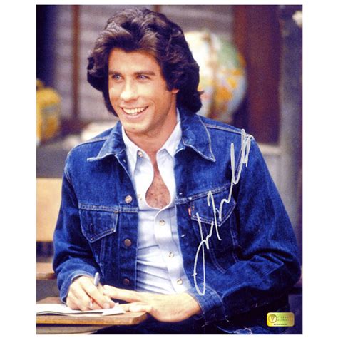 John Travolta Autographed Welcome Back Kotter 8x10 Photo – Celebrity Authentics