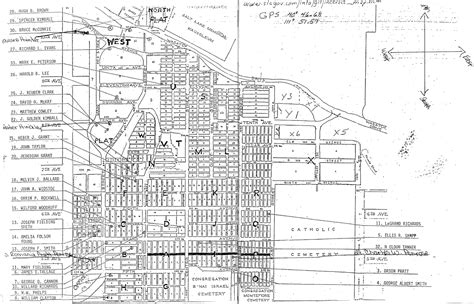 Salt Lake City Cemetery Map Famous