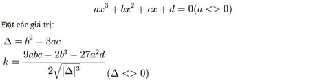[CHUẨN NHẤT] Công thức tính Delta phương trình bậc 3