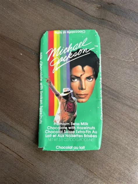 MICHAEL JACKSON CHOCOLATE Bar Wrapper Candy Bar from Neverland Valley Ranch $225.00 - PicClick