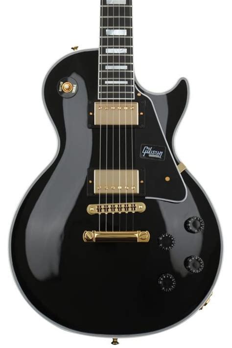 Gibson Custom Les Paul Custom - Ebony with Ebony Fingerboard | Sweetwater