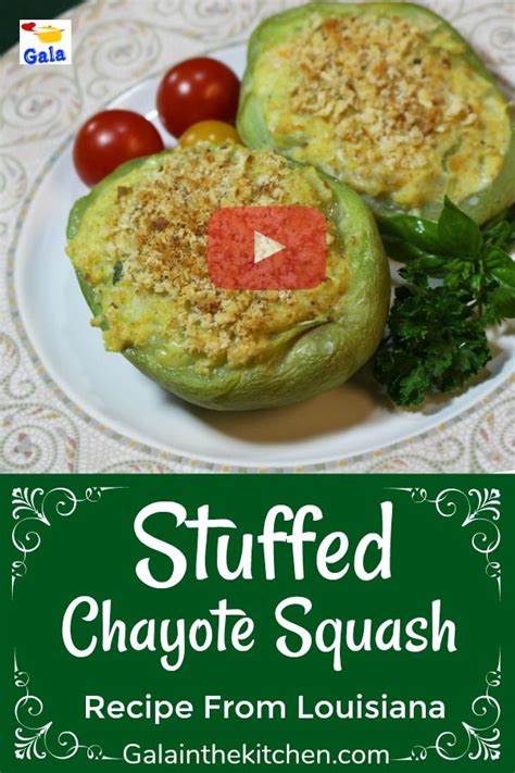 Great stuffed chayote squash with shrimp recipe. This recipe from ...