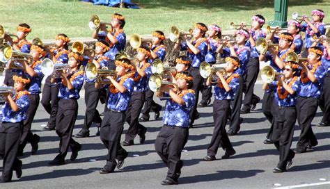 Moanalua High School Marching Band -2012 | Aloha Festival Fl… | Flickr