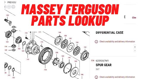 Massey Ferguson AGCO Online Parts and Diagrams - YouTube