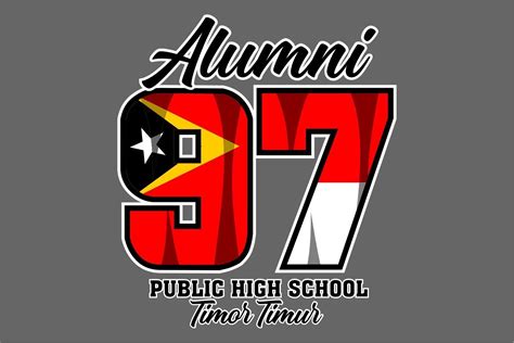 Alumni of Public High School Graphic by jellybox999 · Creative Fabrica