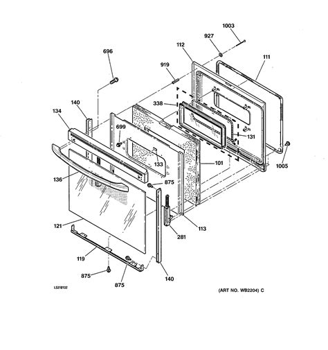 Assembly View for OVEN DOOR | JBP66WB4WW