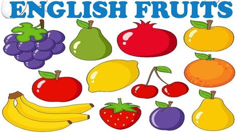 Çocuklar İçin İngilizce Meyveler 1, English Fruits for Kids - YouTube