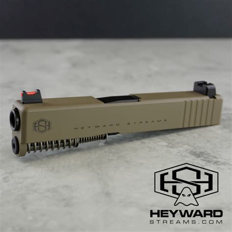 Complete Slide Assembly For Glock 43, 43x, HS OEM Style, FDE Finish, 9mm