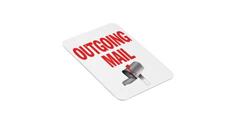 Outgoing Mail pickup magnet | Zazzle