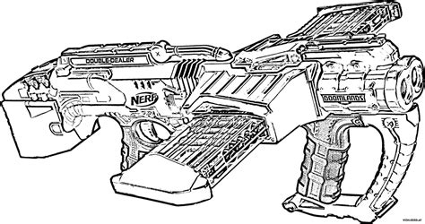 Nerf Sniper Gun Coloring Pages