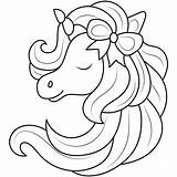Unicorn Head Coloring Pages  Printable Kids Drawing Hub sketch template