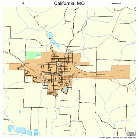 California Missouri Street Map 2910468