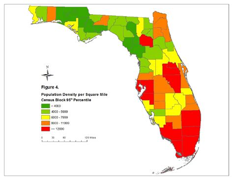 Florida County Population Map | Florida Map 2018