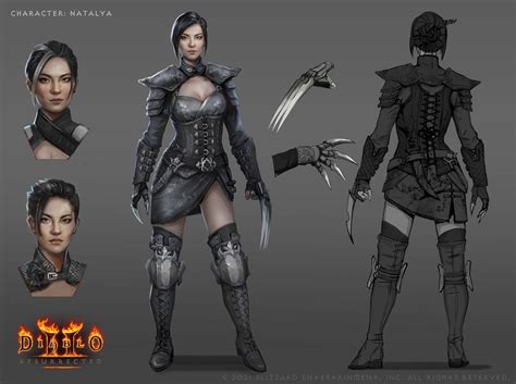 Natalya Concept Art from Diablo II: Resurrected | Diablo ii, Diablo ...