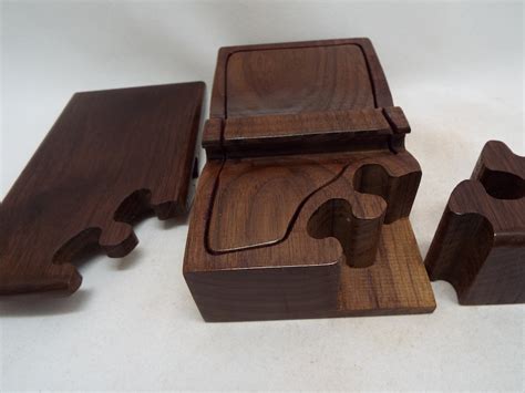 Handmade Wooden Puzzle Box Stash Box Custom Hostess Gift - Etsy