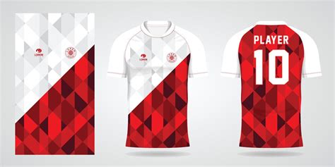 red white football jersey sport design template 8646455 Vector Art at Vecteezy