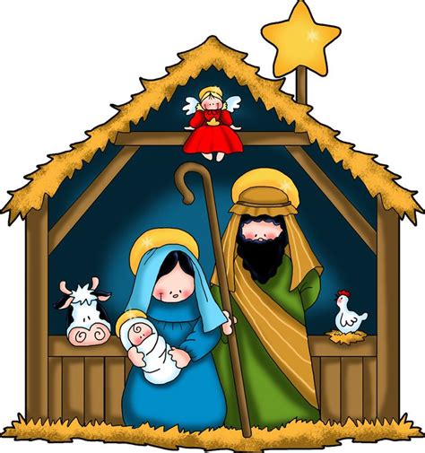 Nativity Scene Clip Art | Nativity Stable Clip Art http://churchyearinthehome.blogspot.c ...