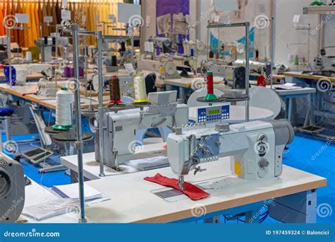 Sewing Machines stock photo. Image of equipment, factory - 197459324