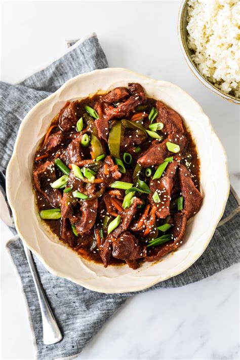 Slow Cooker Mongolian Beef - The Gingered Whisk