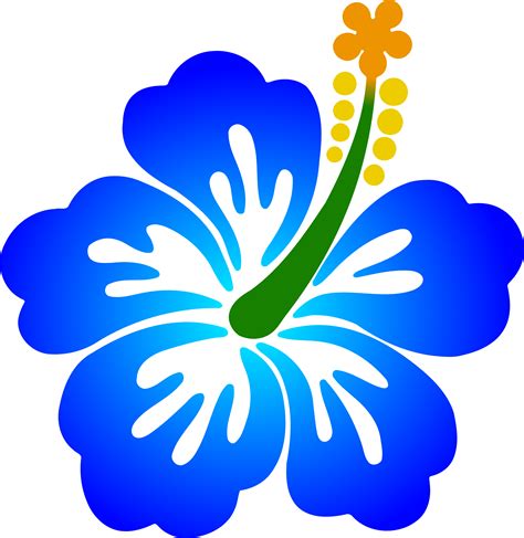 Transparent Hawaiian Flowers Png - Clip Art Hawaiian Flower - Full Size Clipart (#5768097 ...