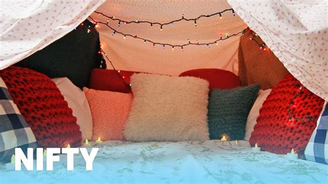 Watch: Nifty - How To Make The Coziest Blanket Fort Ever | Diy blanket fort, Blanket fort ...