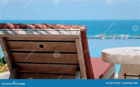 Enjoy the Summer at a Beach Resort with Blue Ocean Views. Stock Image ...