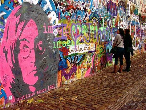 John Lennon Graffiti Wall, Prague, Czech Republic by ChrisCiolli | John ...