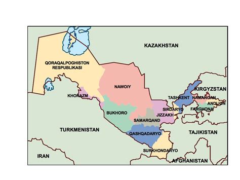 uzbekistan presentation map | Vector maps