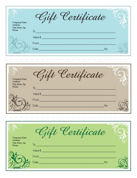 How to make an appealing Gift Certificate in MS Word? Download this … | Free gift certificate ...