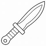 Knife coloring Page Outline book Line Art Drawing  sketch template