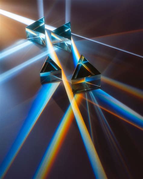 Perspective of genesis - Light rays in prism. Ray rainbow spectrum ...