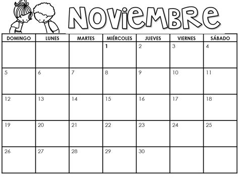 Calendario Noviembre - De los tales