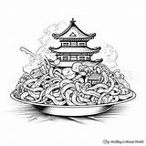 Noodle Coloring Pages  Free & Printable sketch template