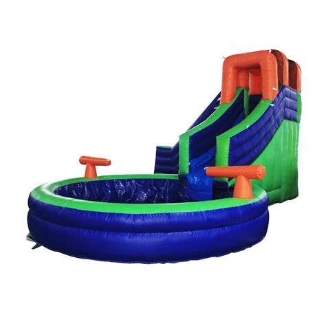 ALEKO Commercial Grade Outdoor Inflatable Bounce House Water Slide with ...