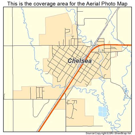 Aerial Photography Map of Chelsea, OK Oklahoma