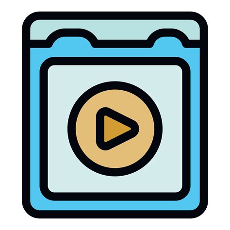 Video file icon vector flat 24549986 Vector Art at Vecteezy