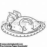 Omelet Coloring Pages sketch template