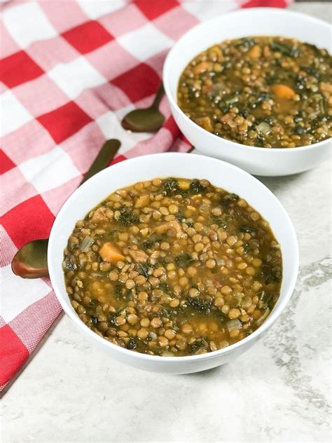 Instant Pot Kale Lentil Soup • Simple Sumptuous Cooking