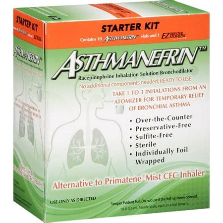 Asthmanefrin Racepinephrine Inhalation Solution Bronchodilator Starter Kit - Walmart.com