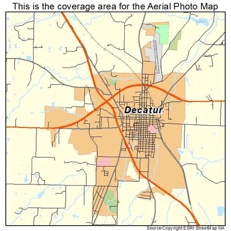 Aerial Photography Map of Decatur, TX Texas