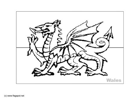 Welsh Flag Coloring Page | Tramadol Colors