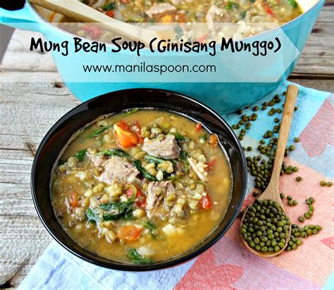 Ginisang Munggo (Mung Bean Soup / Stew) - Manila Spoon