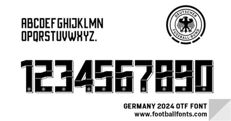 Germany 2024 Font Home & Away (OTF & Vector) – Football Fonts