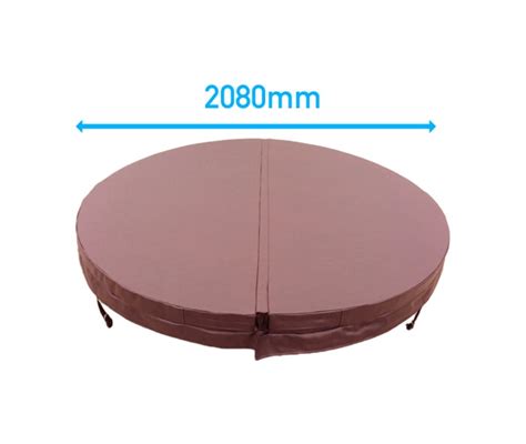 2.08 Metre Round Hot Tub Cover Brown | In Stock | Free Next Working Day ...