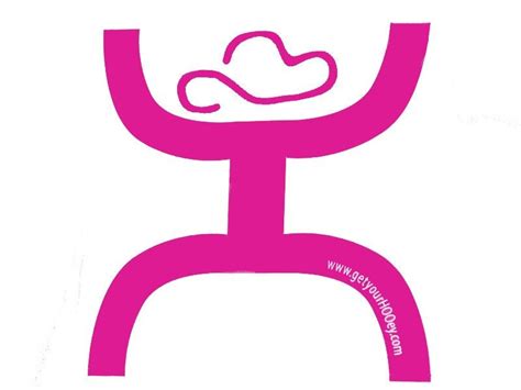 Small Pink HOOey Sticker | Hooey, Car decals stickers, Stickers