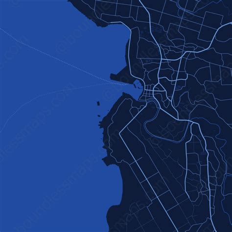 Tokunoshima - Dark Blue Vector Map | Boundless Maps