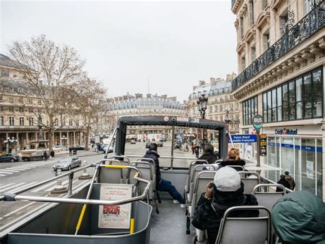 Parisian Sightseeing Tour Bus with Visitors Tourists Editorial Photo ...