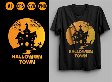 Halloween Town Design Graphic by mmrviewex · Creative Fabrica