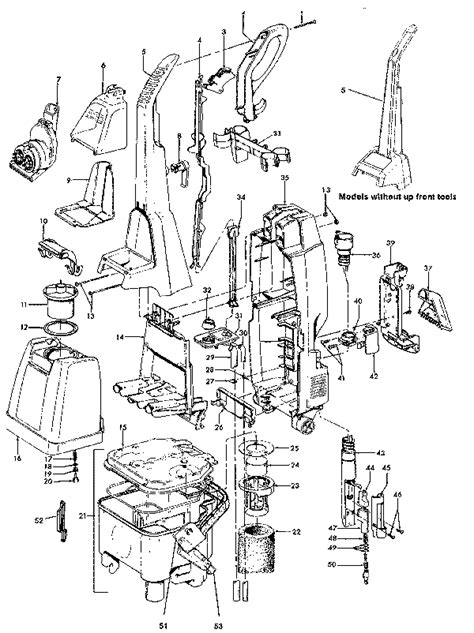 Hoover F5871 SteamVac Plus Carpet Cleaner Parts