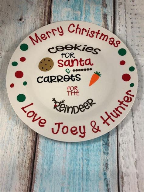 Personalized Cookies for Santa Plate-christmas Cookie - Etsy | Cookies for santa plate ...